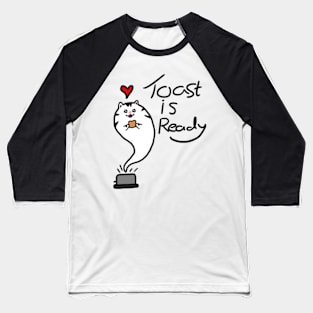 Toast Cat Baseball T-Shirt